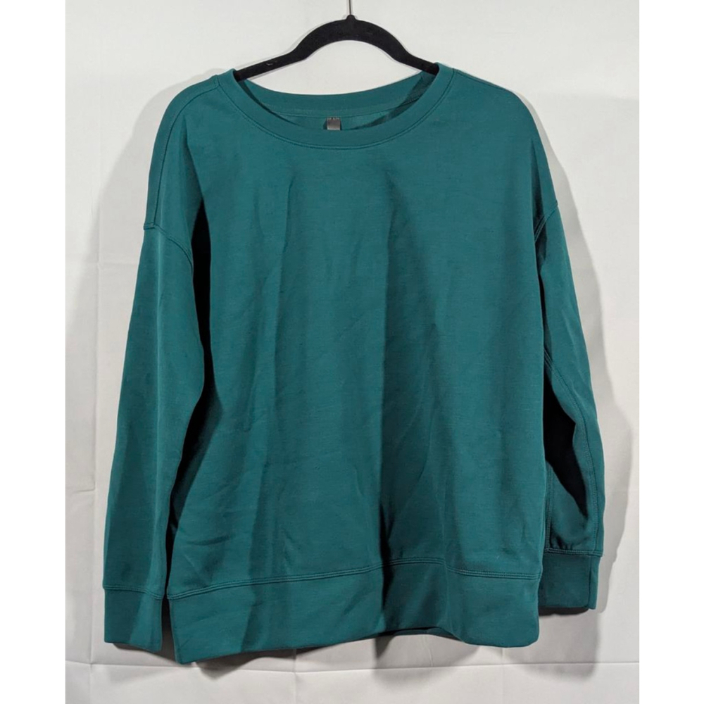 Mondetta Teal Crewneck Sweatshirt Long Sleeve Pullover Size Large